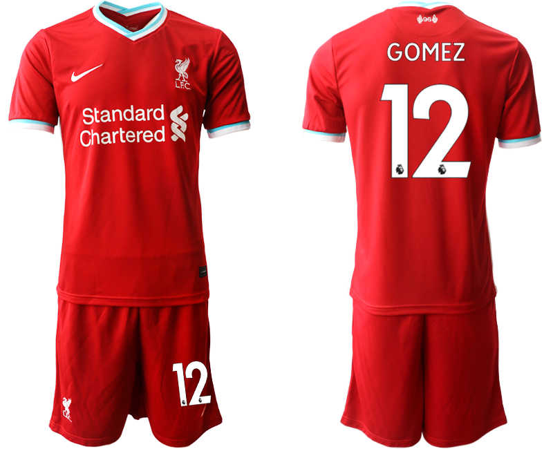 Men 2020-2021 club Liverpool home #12 red Soccer Jerseys->liverpool jersey->Soccer Club Jersey